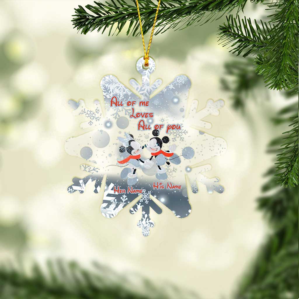 Personalized Snowflake Ornament Custom Name Christmas Gift