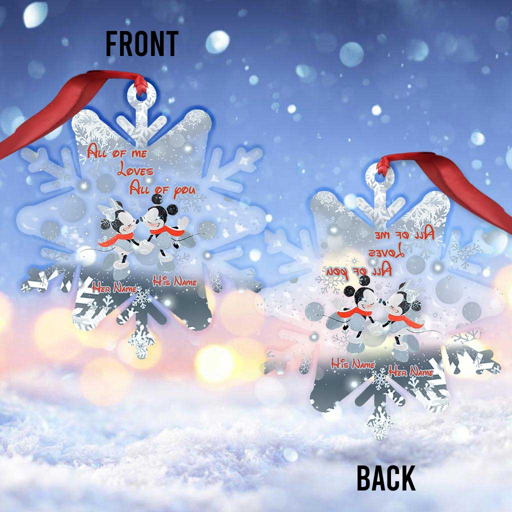 Personalized Snowflake Ornament Custom Name Christmas Gift
