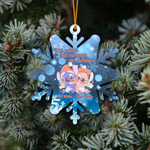 Load image into Gallery viewer, Personalized Christmas Snowflake Ornament Custom Names Gift for Couples
