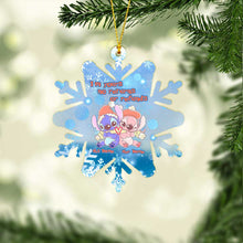 Load image into Gallery viewer, Personalized Christmas Snowflake Ornament Custom Names Gift for Couples
