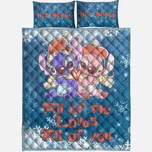 Load image into Gallery viewer, Personalized Ohana Quilt Set Custom Name Gift for Couples
