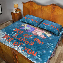 Load image into Gallery viewer, Personalized Ohana Quilt Set Custom Name Gift for Couples
