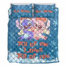 Load image into Gallery viewer, Personalized Ohana Quilt Set Custom Name Gift for Couples
