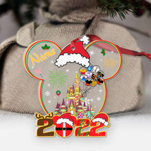 Load image into Gallery viewer, Personalized Christmas Mouse Ornament Custom Name Acrylic Gift
