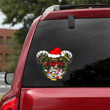 Load image into Gallery viewer, Personalized Christmas Mouse Decal Custom Name Holiday Gift
