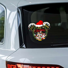 Load image into Gallery viewer, Personalized Christmas Mouse Decal Custom Name Holiday Gift
