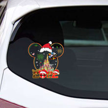 Load image into Gallery viewer, Personalized Christmas Mouse Decal for Cars &amp; Windows - Custom Holiday Design
