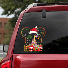 Load image into Gallery viewer, Personalized Christmas Mouse Decal for Cars &amp; Windows - Custom Holiday Design
