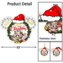 Load image into Gallery viewer, Personalized Christmas Mouse Transparent Ornament Gift for Family
