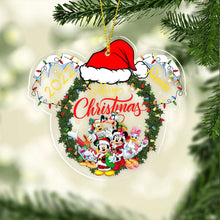 Load image into Gallery viewer, Personalized Christmas Mouse Transparent Ornament Gift for Family
