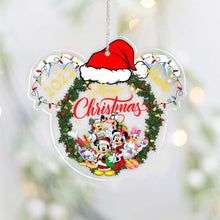 Load image into Gallery viewer, Personalized Christmas Mouse Transparent Ornament Gift for Family
