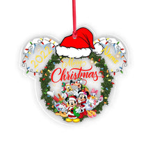 Load image into Gallery viewer, Personalized Christmas Mouse Transparent Ornament Gift for Family
