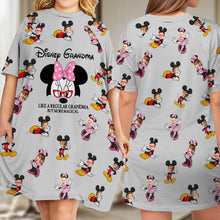 Load image into Gallery viewer, Personalized Disney Grandma Sleep T-shirt Dress Custom Design Gift
