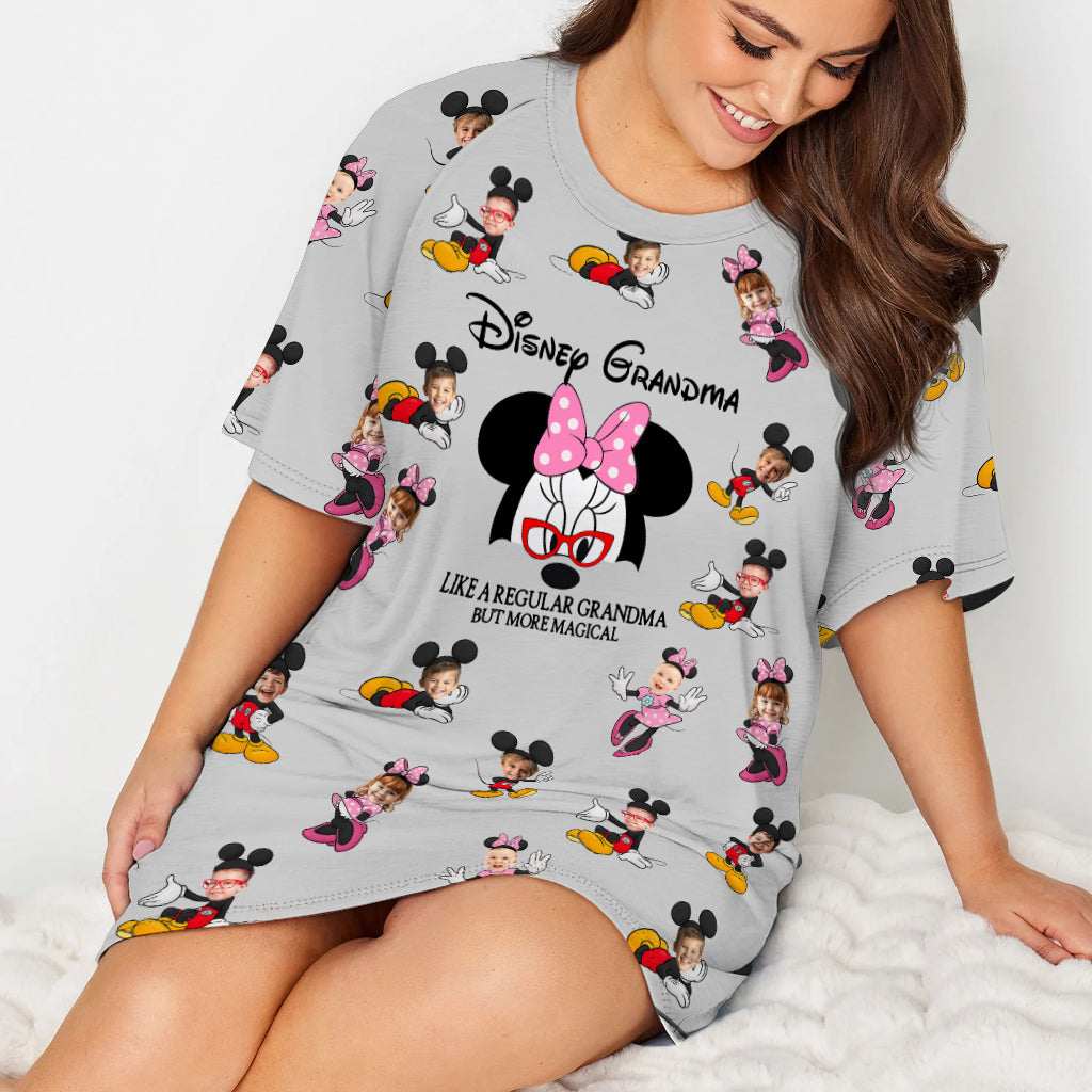 Personalized Disney Grandma Sleep T-shirt Dress Custom Design Gift