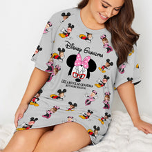 Load image into Gallery viewer, Personalized Disney Grandma Sleep T-shirt Dress Custom Design Gift
