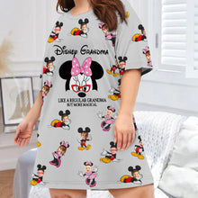 Load image into Gallery viewer, Personalized Disney Grandma Sleep T-shirt Dress Custom Design Gift
