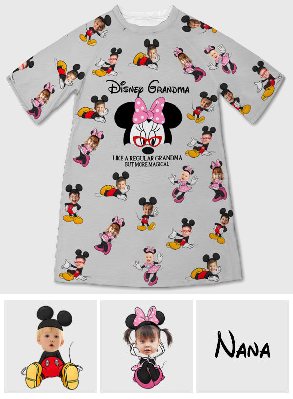 Personalized Disney Grandma Sleep T-shirt Dress Custom Design Gift