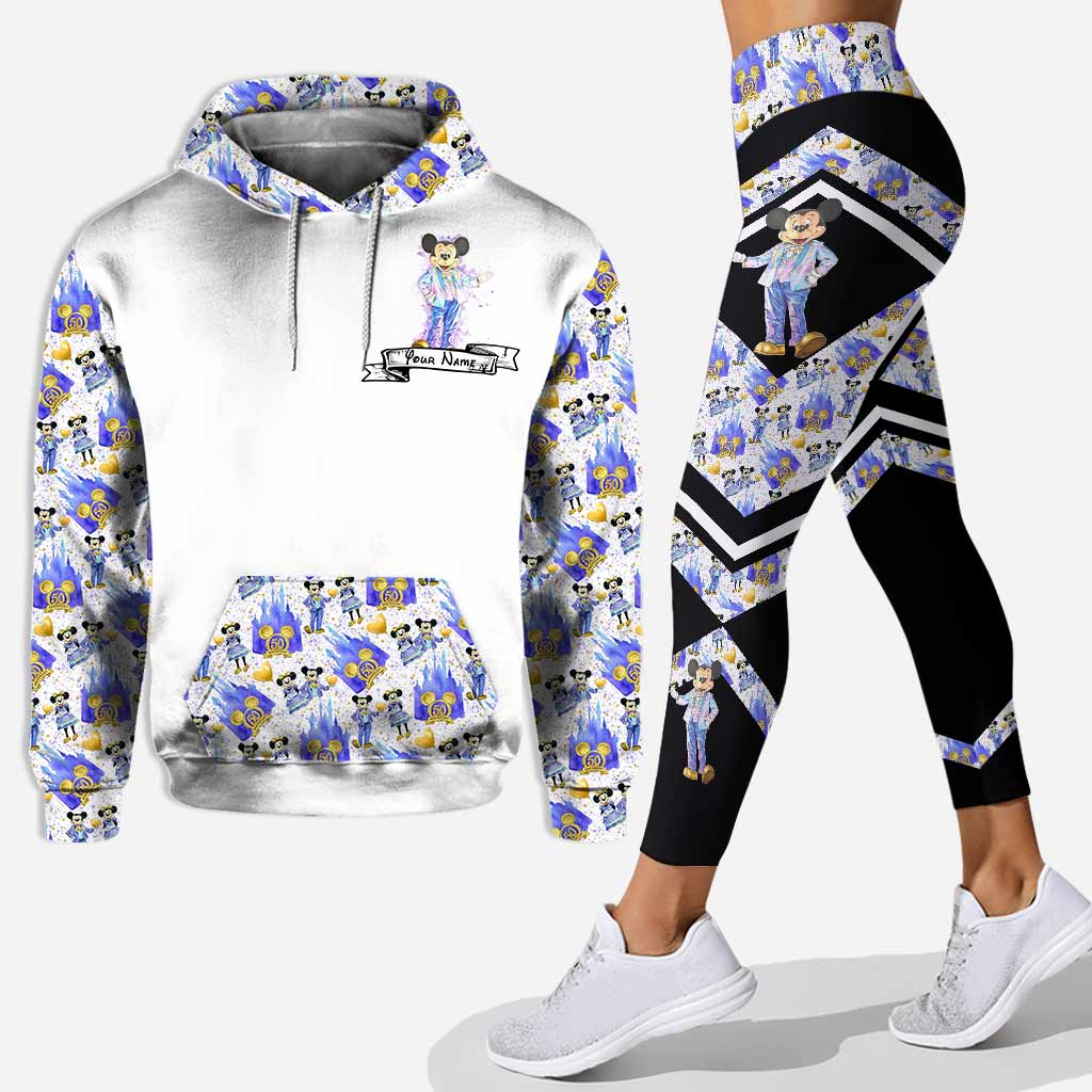 Personalized Mouse Hoodie and Leggings Set Custom Name Gift
