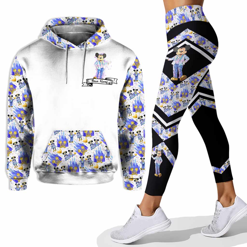 Personalized Mouse Hoodie and Leggings Set Custom Name Gift