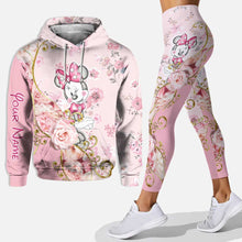 Load image into Gallery viewer, Personalized Minnie Mouse Hoodie and Leggings Set for Girls
