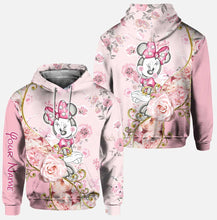 Load image into Gallery viewer, Personalized Minnie Mouse Hoodie and Leggings Set for Girls
