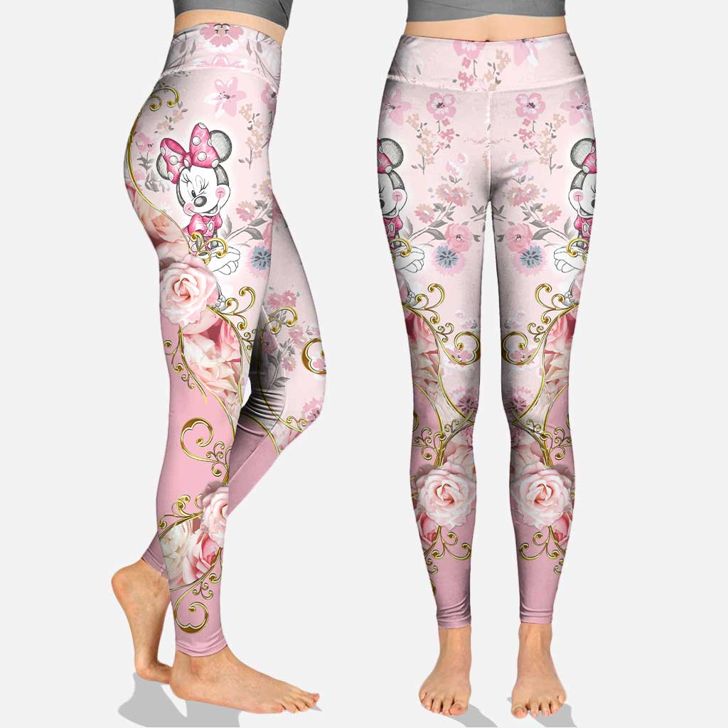 Personalized Minnie Mouse Hoodie and Leggings Set for Girls
