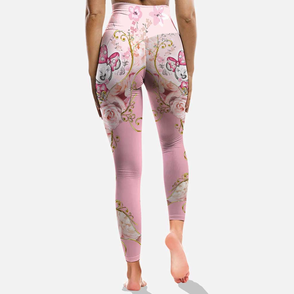 Personalized Minnie Mouse Hoodie and Leggings Set for Girls