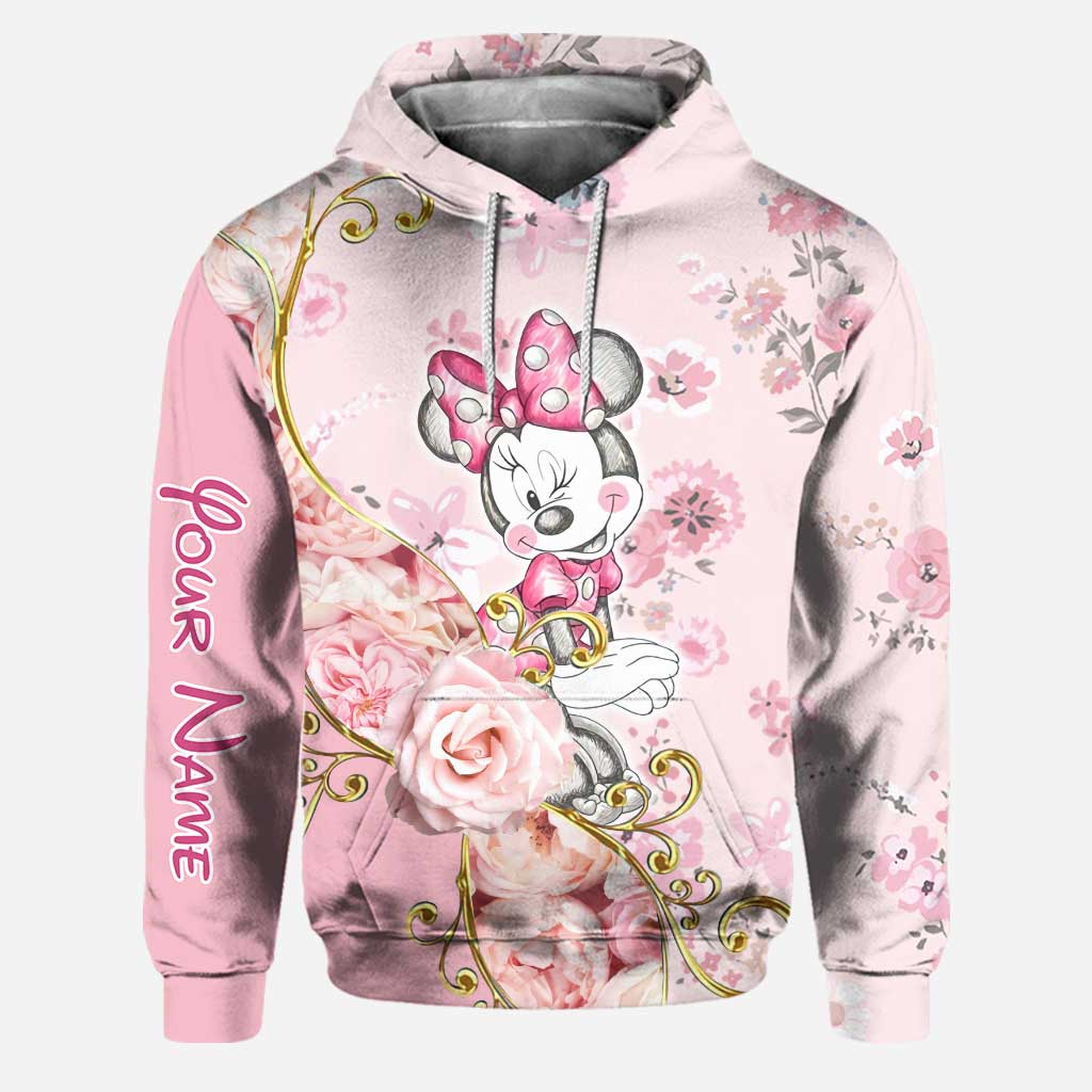 Personalized Minnie Mouse Hoodie and Leggings Set for Girls