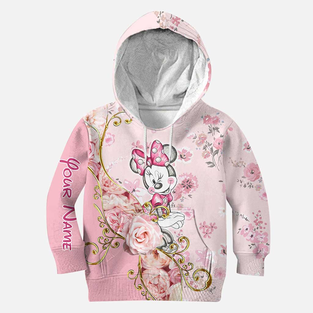 Personalized Minnie Mouse Hoodie and Leggings Set for Girls