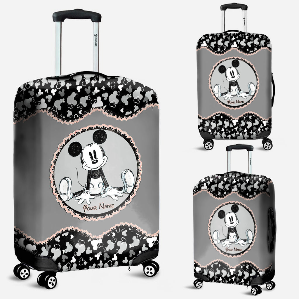 Personalized Mouse Ears Luggage Cover Custom Name Travel Gift