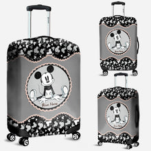 Load image into Gallery viewer, Personalized Mouse Ears Luggage Cover Custom Name Travel Gift
