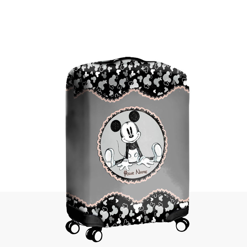 Personalized Mouse Ears Luggage Cover Custom Name Travel Gift