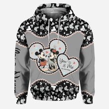 Load image into Gallery viewer, Personalized Mickey Mouse Hoodie and Leggings for Couples | Anniversary Gift

