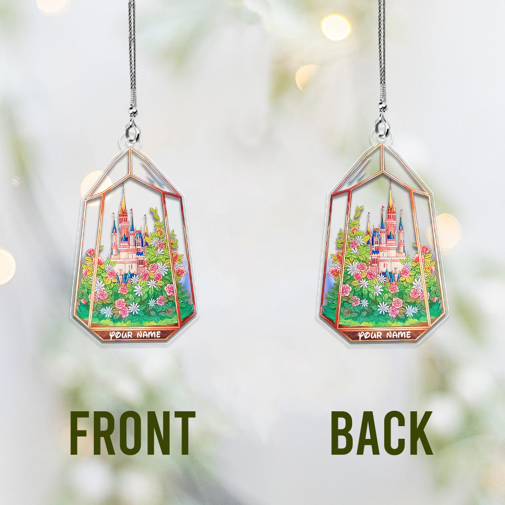 Personalized Magical Castle Car Ornament Custom Name Gift