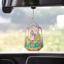 Load image into Gallery viewer, Personalized Magical Castle Car Ornament Custom Name Gift
