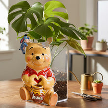 Load image into Gallery viewer, Personalized Honey Bear Acrylic Pot &amp; Stake Gift for Mom
