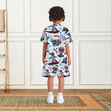 Load image into Gallery viewer, Personalized Kid T-Shirt &amp; Shorts Set Cute Blue Alien Gift
