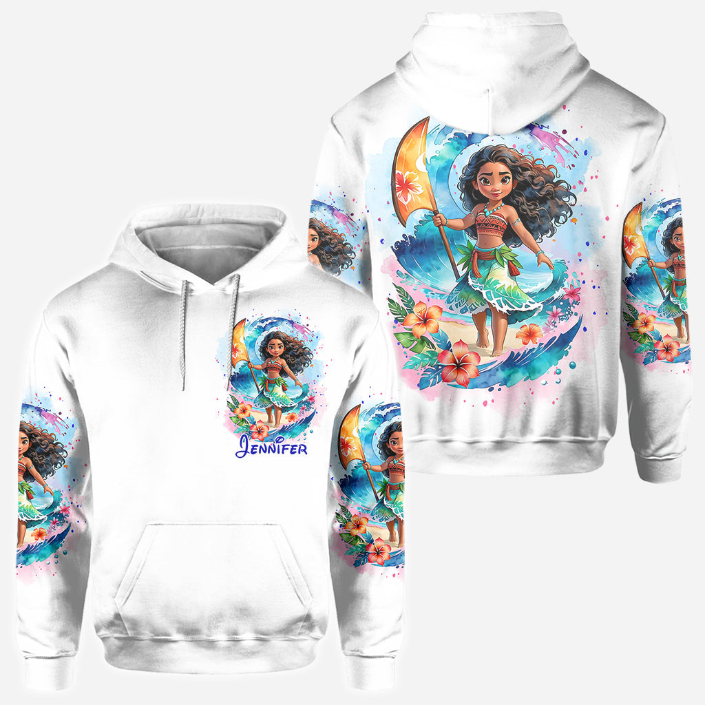 Personalized All Over Shirt with Sea Blossom Design for Women