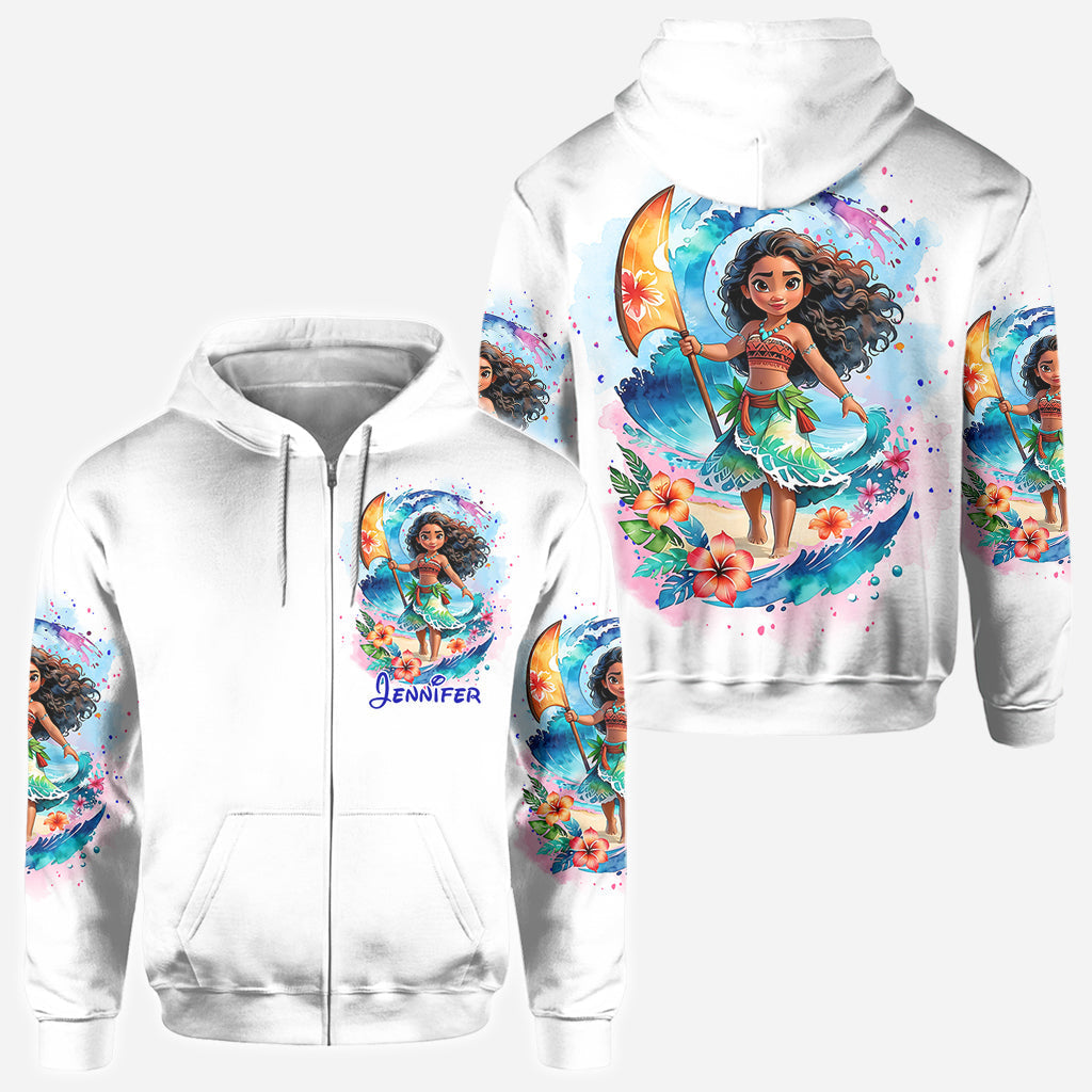 Personalized All Over Shirt with Sea Blossom Design for Women