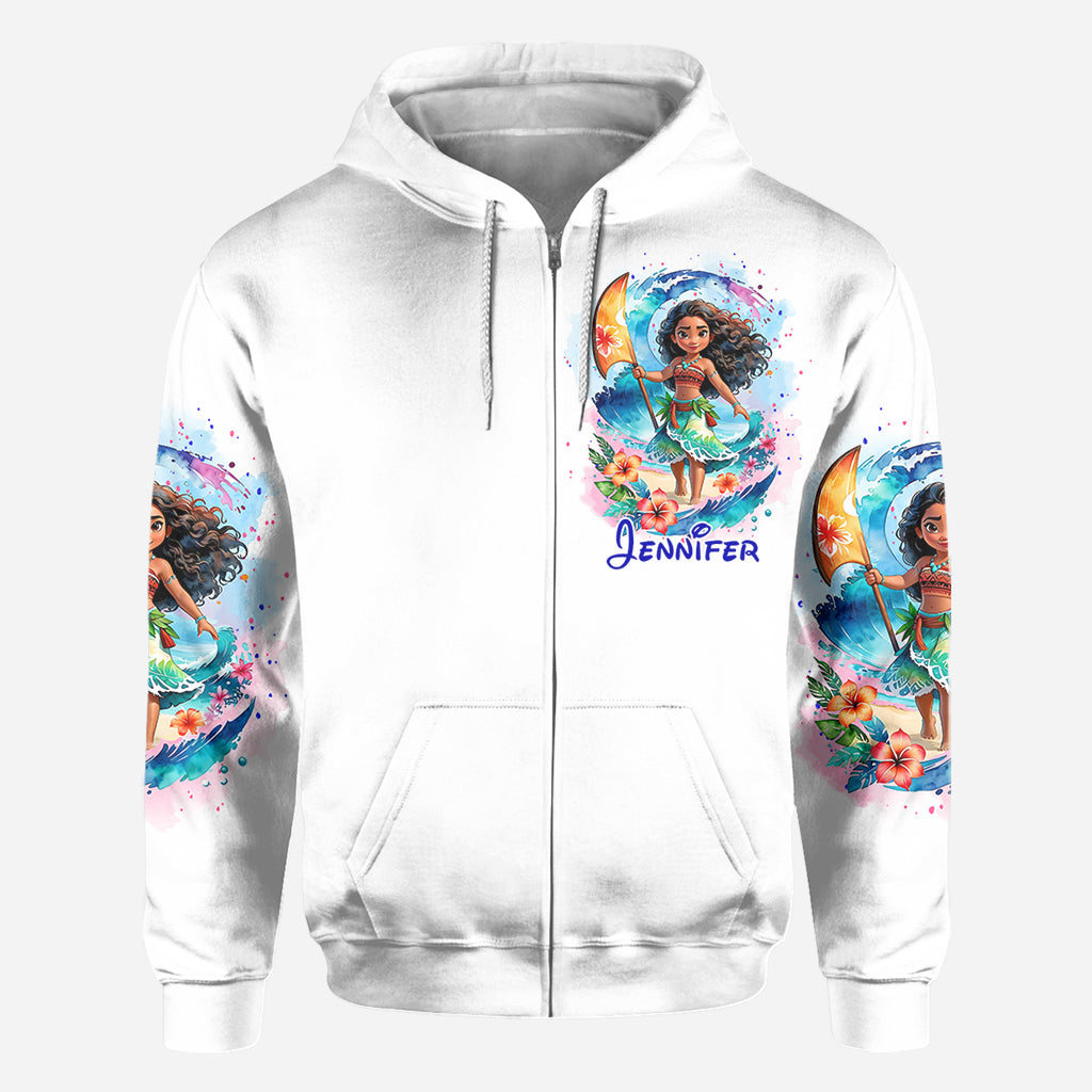 Personalized All Over Shirt with Sea Blossom Design for Women