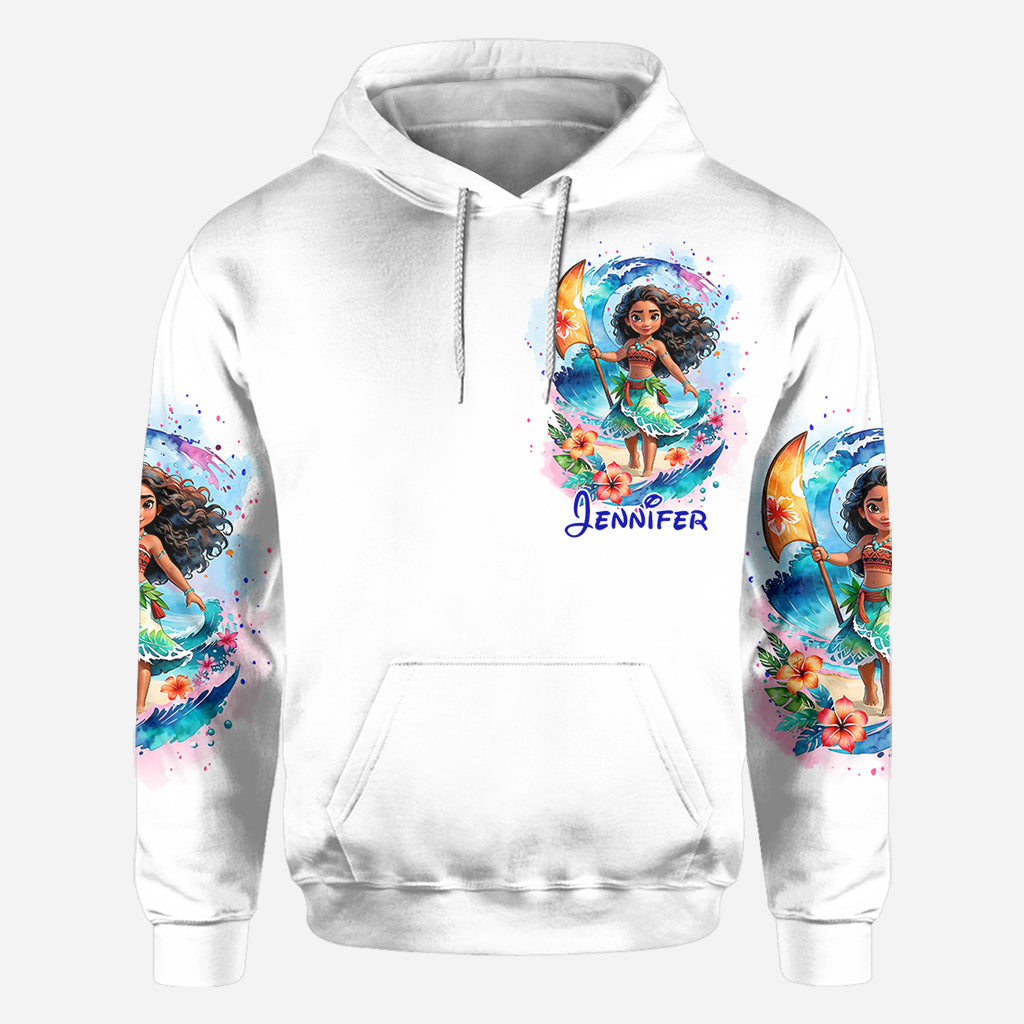 Personalized All Over Shirt with Sea Blossom Design for Women