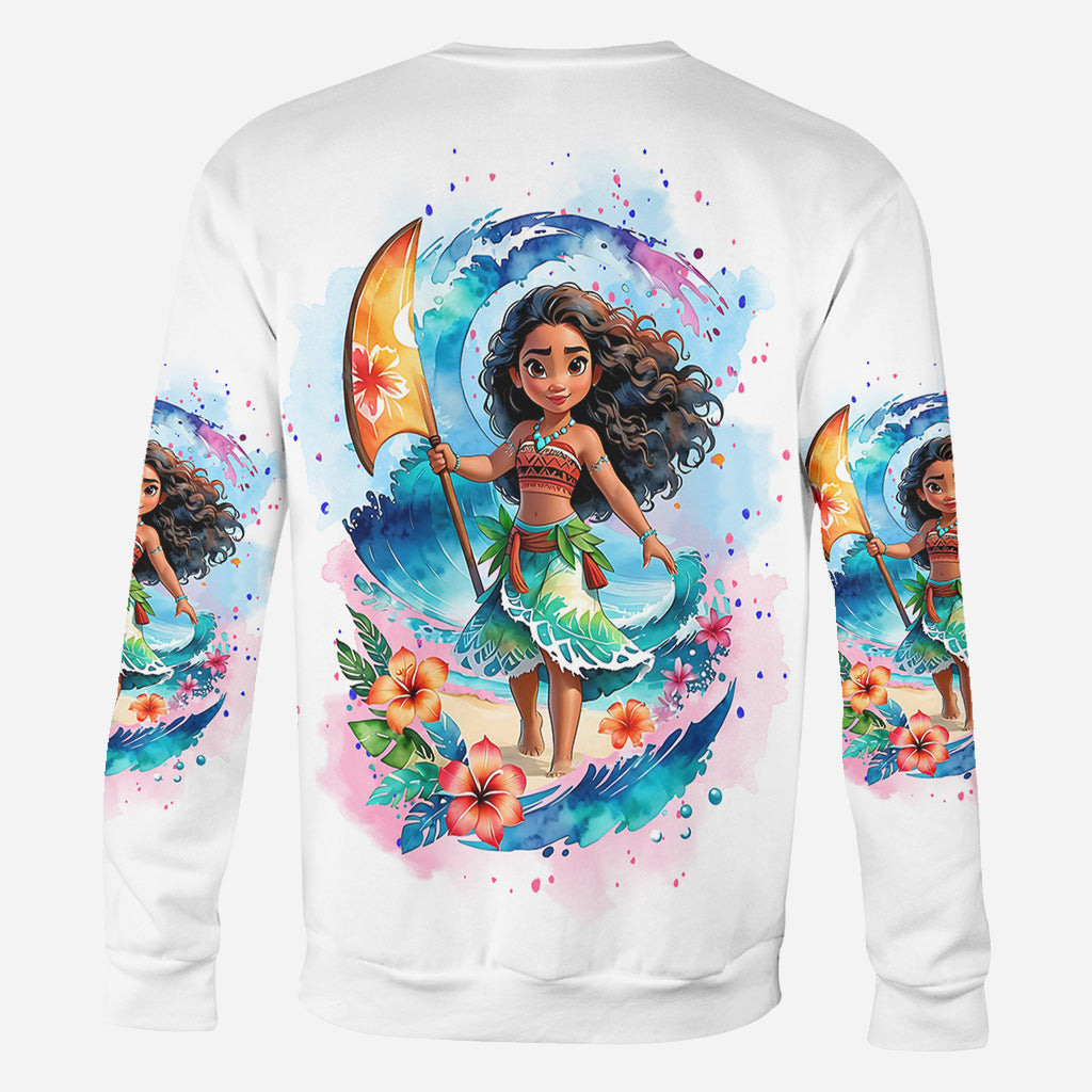 Personalized All Over Shirt with Sea Blossom Design for Women
