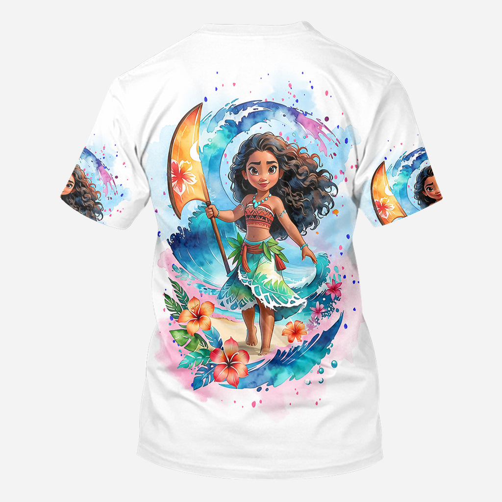 Personalized All Over Shirt with Sea Blossom Design for Women