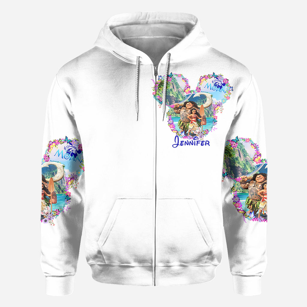 Personalized Moana All Over Shirt Custom Name Gift Idea