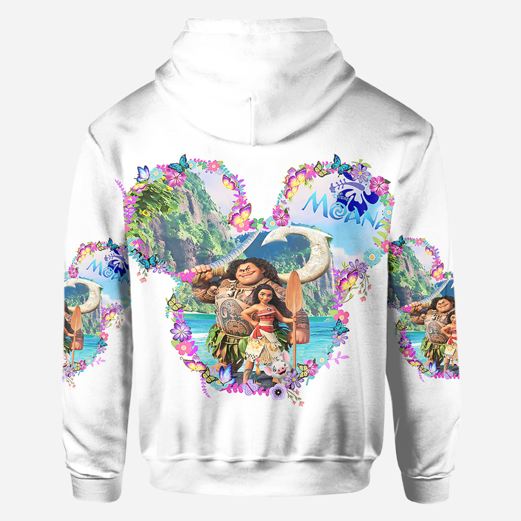 Personalized Moana All Over Shirt Custom Name Gift Idea