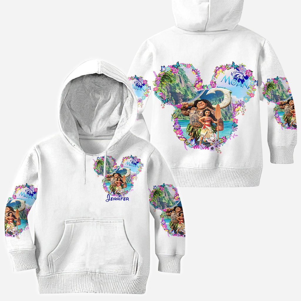 Personalized Moana All Over Shirt Custom Name Gift Idea