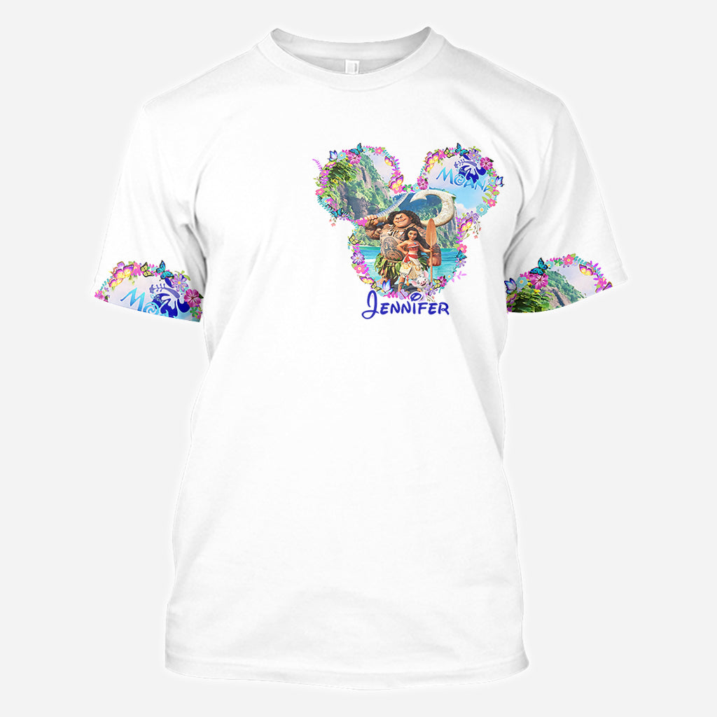 Personalized Moana All Over Shirt Custom Name Gift Idea
