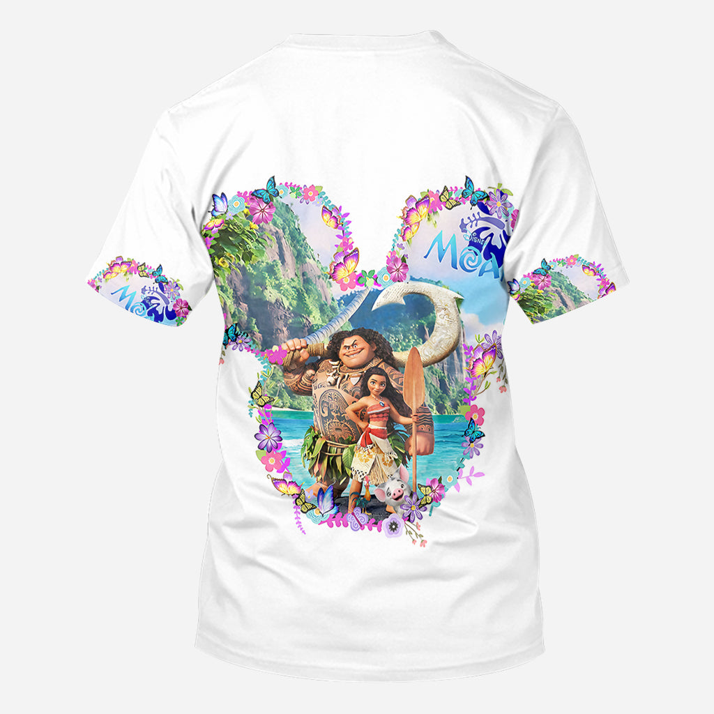 Personalized Moana All Over Shirt Custom Name Gift Idea