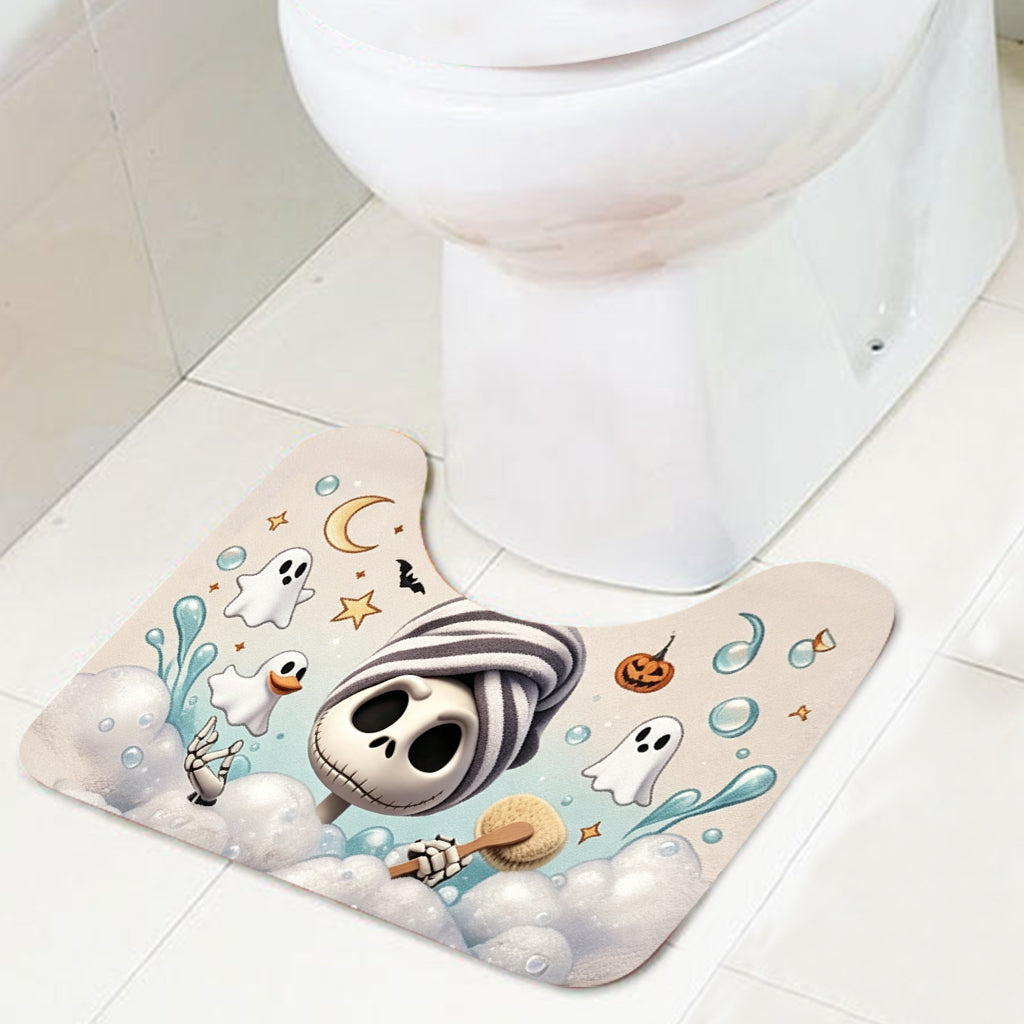 Personalized Nightmare Before Christmas Bathroom Curtain & Mats Set