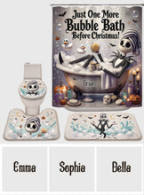 Load image into Gallery viewer, Personalized Nightmare Before Christmas Bathroom Curtain &amp; Mats Set
